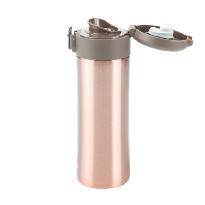 Термокружка Stinger, 0,35 л, сталь/пластик, бронзовый глянцевый, 8,4 x 7 x 21,2 см