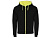 Толстовка на молнии Fuji, черный/неоновый желтый , размер 2XL