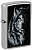 Зажигалка ZIPPO Shadow Wolf с покрытием Street Chrome, латунь/сталь, серебристая, матовая, 38x13x57 мм