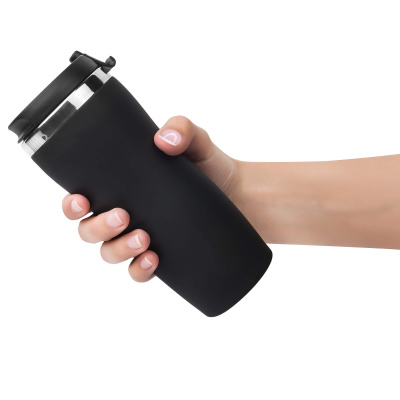 Термокружка SLIM SOFT COLOR 350мл. Черная 6030.08