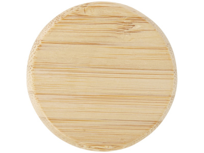 Стеклянная бутылка для воды Porto объемом 500 мл с силиконовой ручкой и бамбуковой крышкой - Синий