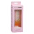 Щетка Dewal Beauty серия "Caramel"мини, массажная,на подушке,с нейлоновым штифтом, из бука,оранжевая с белым.