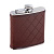 Фляга S.Quire 0,18 л, сталь+искусственная кожа, коричневая