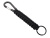 Брелок-веревочка Austere с карабином и кольцом, черный