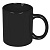 Кружка BASIC, 320мл, черный, тонкая керамика