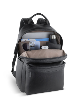 Рюкзак мужской BUGATTI РИКО | RICO, черный, полиуретан, 32 x 18 x 44 см