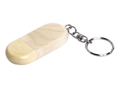 Флешка овальной формы, колпачок с магнитом, 8 Гб, натуральный , размер 8Gb