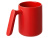 Кружка матовая с прямой ручкой Axio, 360 мл, красный