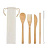 Набор столовых приборов бамбук бежевый