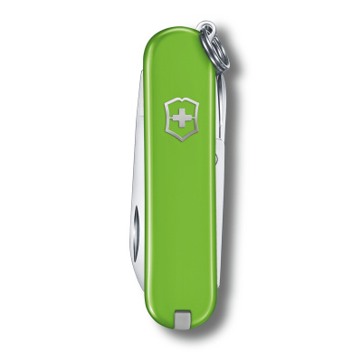 Нож-брелок VICTORINOX Classic SD Colors "Smashed Avocado", 58 мм, 7 функций, салатовый