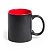 Кружка BAFY, черный с красным, 350мл, 9,6х8,2см, тонкая керамика
