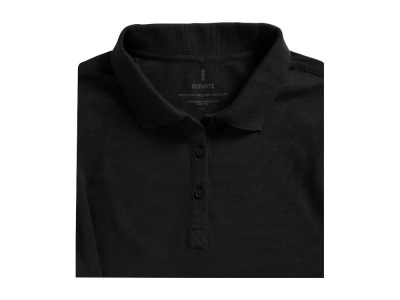 Рубашка поло Oakville женская с длинным рукавом, черный , размер S