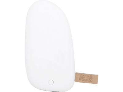 Внешний аккумулятор в форме камня Stone, 5200 mAh, белый (Р) , размер 5200 mAh