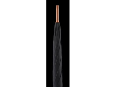 Зонт-трость 7399 Alugolf полуавтомат, черный/медный