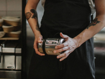 Термос для еды, вакуумный, бытовой, тм bobber. Объем 0.47 литра. Артикул Jerrycan-470 Glossy , размер 470 мл