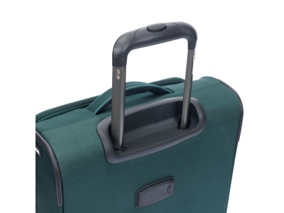Чемодан TORBER СЕЙД, тёмно-зелёный, нейлон 600D, 36,5 х 19 х 54 см, 32 л , размер S