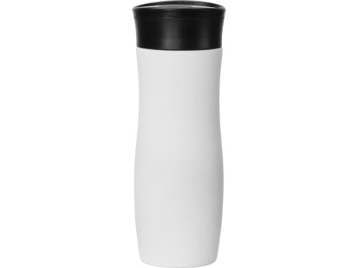 Вакуумная термокружка с кнопкой Streamline, Waterline, soft-touch, белый (P)