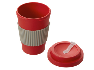 Термокружка Muffin из натуральных волокон, красный