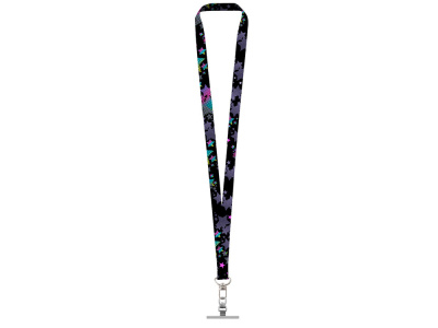 Ланъярд 2,5 см под сублимацию с трендовым карабином и металлическим держателем для телефона