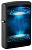 Зажигалка ZIPPO UFO Flame с покрытием Black Light, латунь/сталь, черная, матовая, 38x13x57 мм