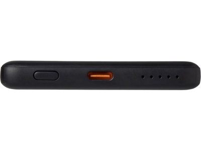 Внешний аккумулятор с QC/PD Шарп, 5000 мАч, черный