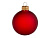 Стеклянный шар красный матовый, заготовка шара 6 см, цвет 12, матовый