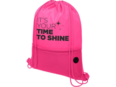 Сетчатый рюкзак со шнурком Oriole, фуксия