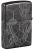 Зажигалка ZIPPO Mushroom Skulls с покрытием High Polish Black, латунь/сталь, черная, глянцевая, 38x13x57 мм