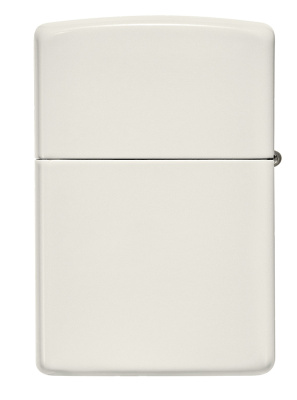 Зажигалка ZIPPO Classic с покрытием Glow In The Dark, латунь/сталь, белая, матовая, 38x13x57 мм