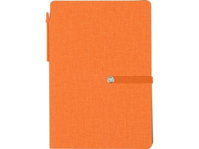 Блокнот А6 Write and stick с ручкой и набором стикеров, оранжевый