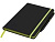 Блокнот Noir Edge среднего размера, черный/лайм , размер A5