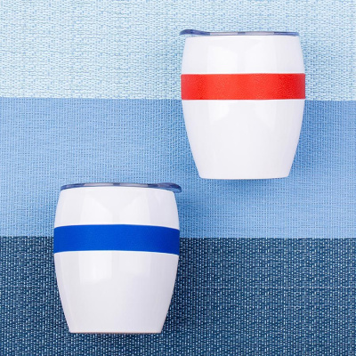 Термокружка LINE, белый/фиолетовый, сталь, 300 мл