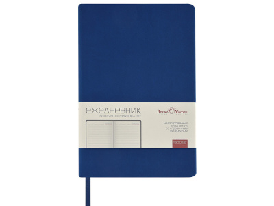 Ежедневник А5 Megapolis Color New soft-touch, синий , размер А5