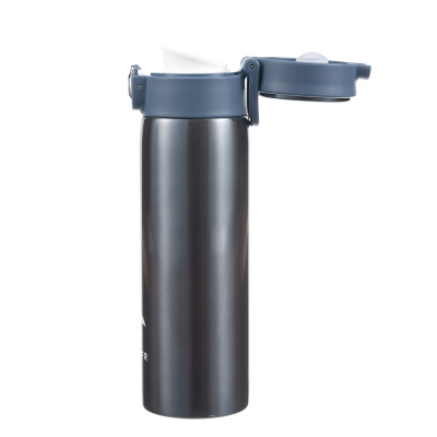 Термокружка Stinger, 0,42 л, сталь/пластик/силикон, синий, 6,5 x 7,5 x 21,9 см