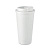 Термостакан двустенчатый белый